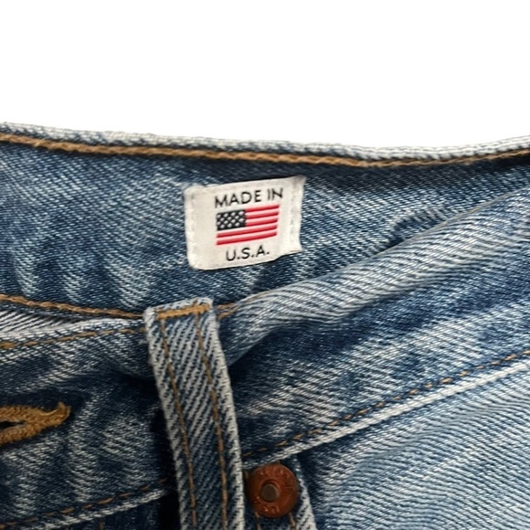 Re/Done Originals High Rise Ankle Crop Jeans - Picture 9 of 11